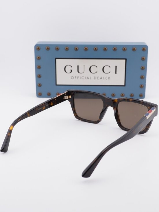 Gucci GG1889S 002 Square Sunglasses - Havana / Brown main image 10